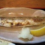 柚圭 - 白身のカマスが焼き魚、塩加減　焼き加減は、バッチリです♬