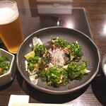 玄品 上野 ふぐ・うなぎ・かに料理 - ぶつ刺し、湯引き、ビール