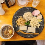 和渦製麺 - 4種合盛り醤油 特製つけ麺