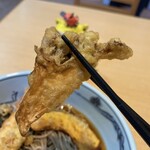 めん処 一力亭 - 舞茸、にゅ〜〜ん！