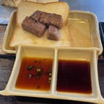 鉄板焼ステーキ 一ッ葉ミヤチク - 