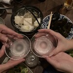 Oyaji - 日本酒ワカメのしゃぶしゃぶポン酢で