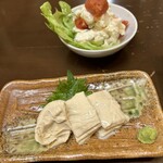 手打ちそば処 椿屋 - 湯葉とポテトサラダ