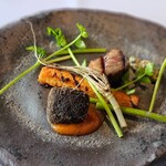 アル・ケッチァーノ  - アルケッチァーノのスペシャリテ
      米沢牛と紅茶と人参