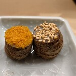 日本橋蛎殻町 すぎた - 海老芋の衣かつぎ 白胡麻と唐墨