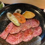 Horumon Yakiniku Mori Chan - 和牛上カルビ定食