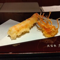 天冨良 麻布よこ田 恵比寿ガーデンプレイス店 - 車海老と車海老の頭