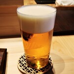 Kagurazaka Sushi Yasaka - 生ビール　900円