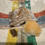 曙橋 かず - ショートコース７７００円。太刀魚塩焼き。旨味たっぷりです。