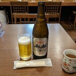 手打そば まかど - ビール中瓶590円✕3本