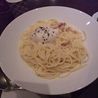 ロビーラウンジ 「マーブルラウンジ」 ヒルトン東京 - カルボナーラ