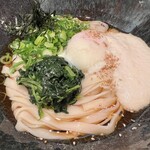 驛釜きしめん - 山かけきしめん(冷)