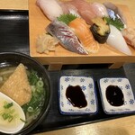五右衛門 - 料理写真:寿司セット うどん ¥1,700