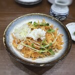 蕎麦おざき - ＊上から。辛味大根は、辛味が強いので少しずつ混ぜて頂きました。