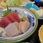 堀うち - 刺身小鉢¥500でプラス