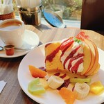 Cafe de Manma - シフォンケーキドリンクセット