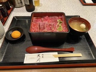 肉屋 黒川 - ステーキ重　1,800円