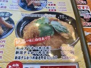 h Kodawari Tonkatsu Kagura - 今回は5年前に食べた、新潟タレカツ丼♡海老野菜ミックス♡を♡