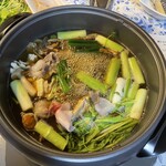 比良山荘 - 猪と冬野菜の鍋