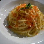 カラスミとトビッコのスパゲティー　カラスミがどれかわかりにくかった・・・