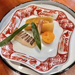 銀座ろくさん亭 - まな鰹西京焼き  筍土佐煮