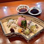 銀座ろくさん亭 - 刺身 三種盛り
