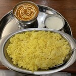 ターリー屋 - #インドカレー定食(バターチキンカレー)