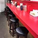 ラーメン二郎 - カウンター席①