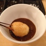 川と山 - カレー串  串の中身はご飯です♫