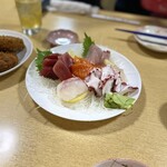 酒蔵十字屋 - 刺し盛り6点