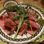 ミートボール食堂 オルオル - 日南豚肩ロース＆ローストビーフ〜チミチュリーソース〜