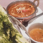 インドレストラン ガンジス - パラクナンとチキンカリー