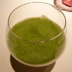 ライラ - ２．アミューズ②蕪（蕪の葉のムース・蕪のスープ）2014.1.1x