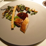 ライラ - ９．肉料理②トリュフを挟んだ雛鳥（胸・もも）のグリルwithトリュフソース2014.1.1x