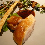 ライラ - ９．肉料理②トリュフを挟んだ雛鳥（胸・もも）のグリルwithトリュフソース2014.1.1x