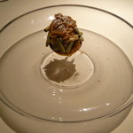 ライラ - １１．デザート②マロングラッセ入りモンブランwith抹茶のメレンゲ2014.1.1x