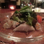 PESCA - ●寒ブリと平目のサラダだよ