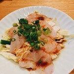 あじ平 - ぶつ切りてっさ