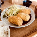 Shokudou Iori - 牡蠣のクリームコロッケ。