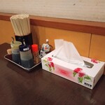 讃州製麺 - 卓上