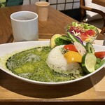 京屋茶舗 - 森の抹茶グリーンカレーライス