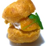 アピシウス - アミューズ２　サワラすり身のシュ―