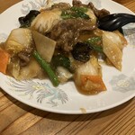 有天楼 - 牛肉かけご飯