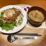 和カフェyusoshi chano-ma - 大豆ミートの和風キーマカレー