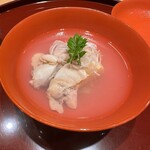 礒田 - 蛤と玉子豆腐のお椀