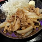 吉月酒場 - 豚生姜焼き定食