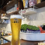 KURODARUMA - 譲れない初めの一杯＾＾生ビール♪