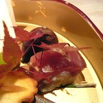 くろぎ - 八寸（大間マグロ・丹波栗）