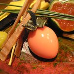 くろぎ - 八寸（柿玉子）