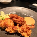 イタリアン チャイナバル村塾 - 鶏の唐揚げは柚子味噌ソースor岩塩で